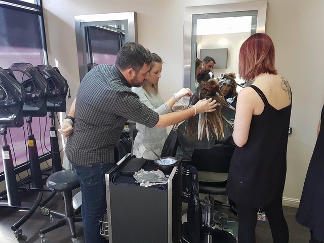 Hair by Phd Colour Training with Damien Rayner